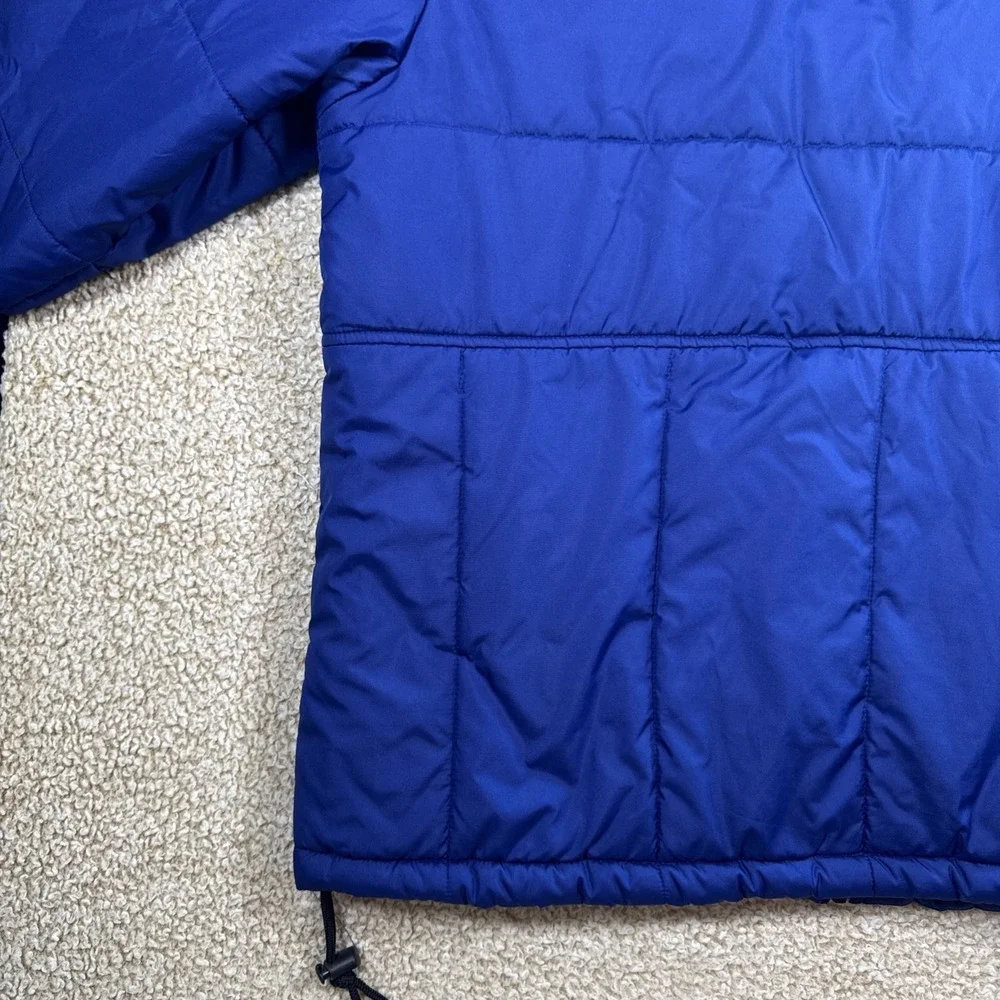 Vintage 90's Nike Quilted Neck Puffer Coat Jacket Men's L Blue